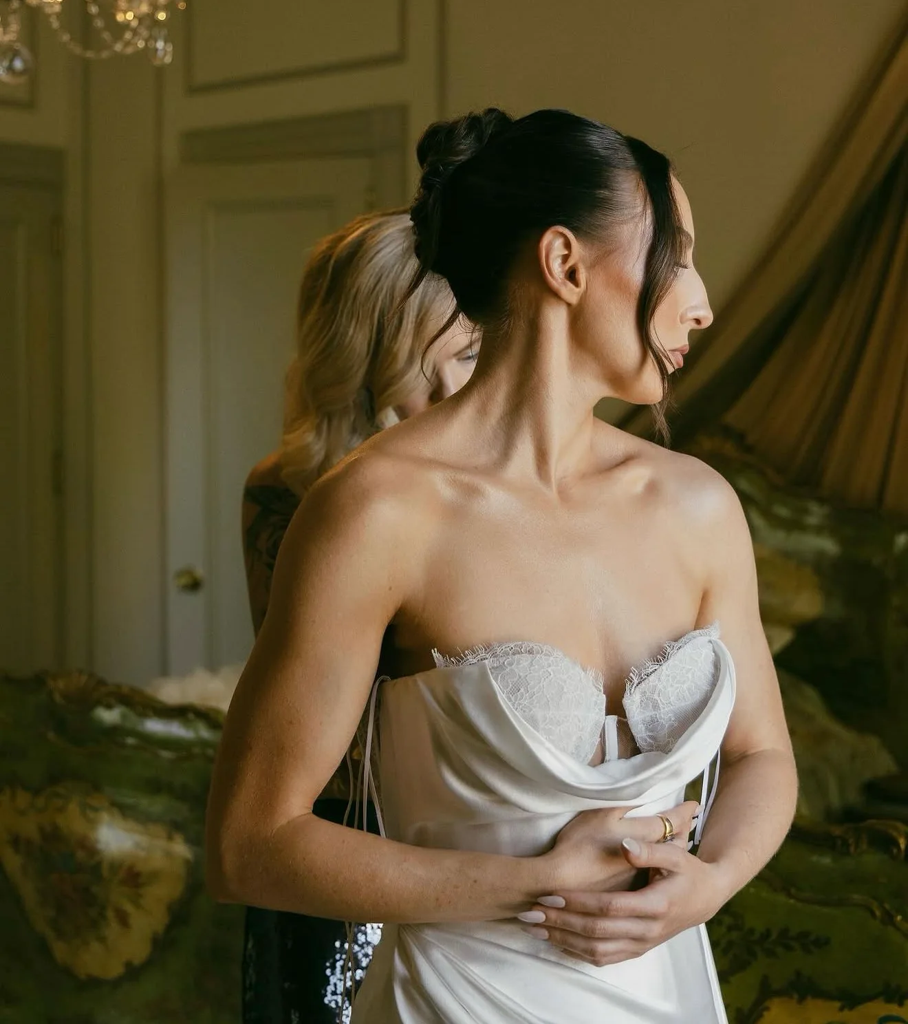 Editorial bridal updo